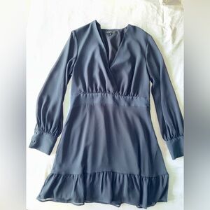 Dynamite Deep Blue Long Sleeve Dress